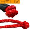 HELIX Мягкий трос-шакл, Трос-шакл, Буксировочный трос, Разрывная нагрузка 24 т, Крюк-шакл для буксировки автомобиля, Волокно, Для лебедки, 2 шт. [Параллельный импорт]