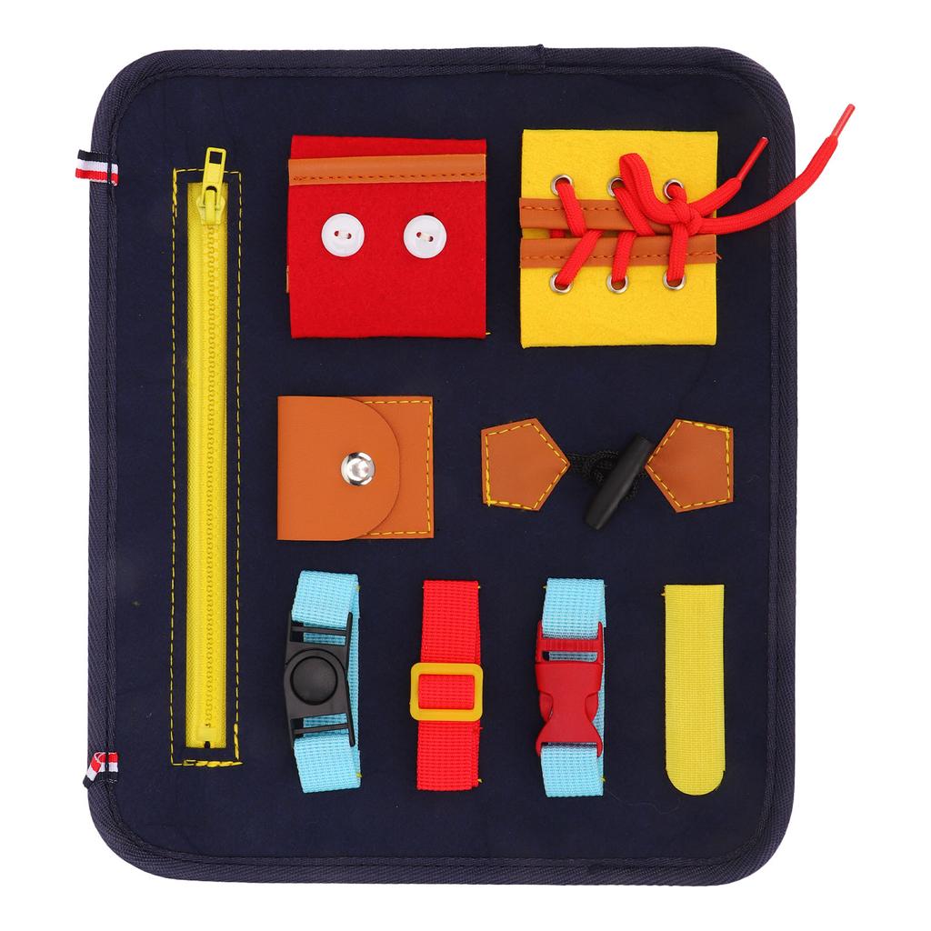 Toddler Busy Board Cultivate Concentration Color Cognition Sensory Board for Fine Motor Skill Autist