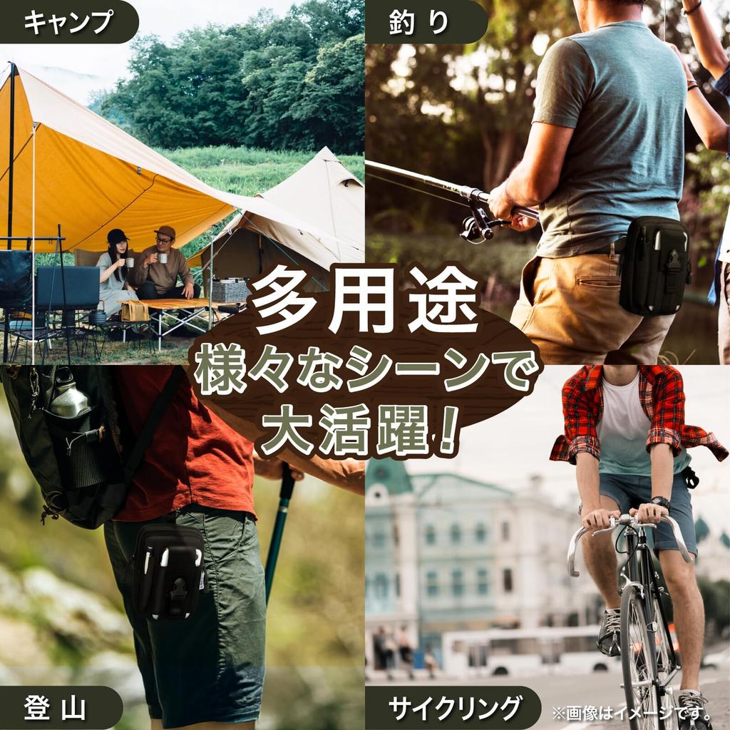 Cocotier Multifunctional Waist Large Capacity Hip Belt Pouch for Smartphone Case with Perfect for Outdoor Mountain and Sports Pouch, Bag, Men, Work,