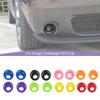 ABS Front Fog Light Lamp Decoration Cover Sticker Fit For Dodge Challenge 2015 Up Car Exterior Ornament Accessories