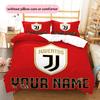 Custom Name Juventus2 Pattern Bedding Quilt Set  Home Decoration  Gift (1 * duvet cover + 2 * pillowcase  without core)