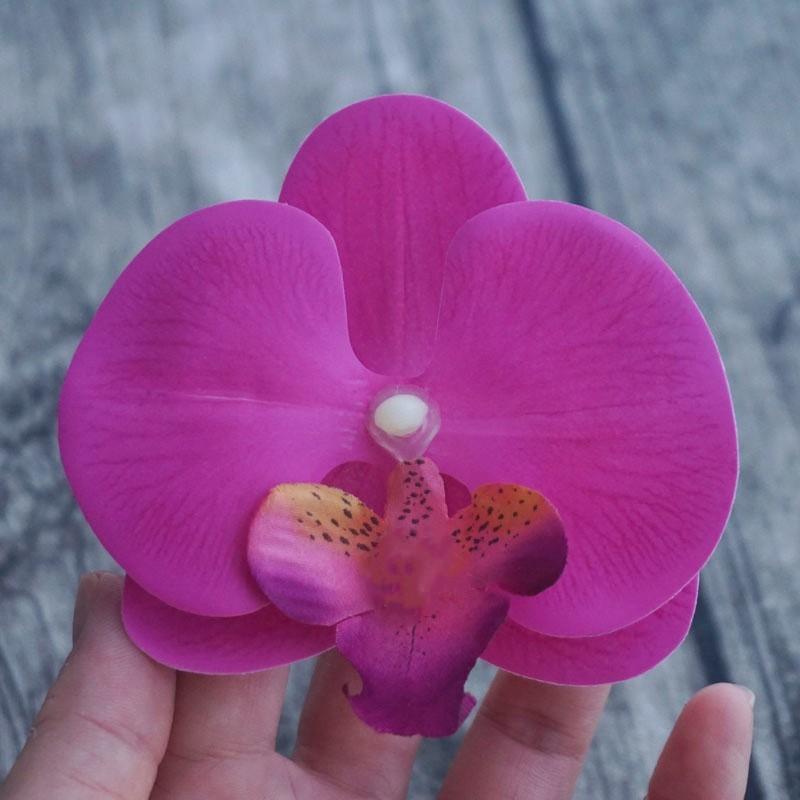 8,5 см заколка для волос в виде орхидеи для женщин, заколки для волос с искусственными цветами, милые аксессуары для волос для свадебной вечеринки, подарки