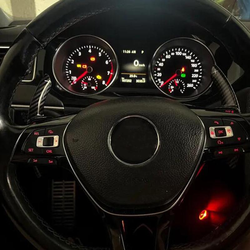 Лопатки переключения передач с принтом под карбон ABS для Volkswagen Amarok Vw Jetta Nivus Virtus T-Cross Golf Mk8 R Gti Crossfox