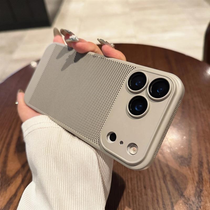 Для Для Iphone 17 Pro Max Термоотводящий Жесткий Чехол для Телефона для Для Iphone 17 Air 17pro 16E 16Promax Охлаждающий Сотовый Сетчатый PC Корпус