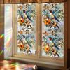 Green Plant Vine 3D Glass Film Application Sunshade Window Sticker Home Decoration Stickers Flower Shaped Window Film Home Decor
