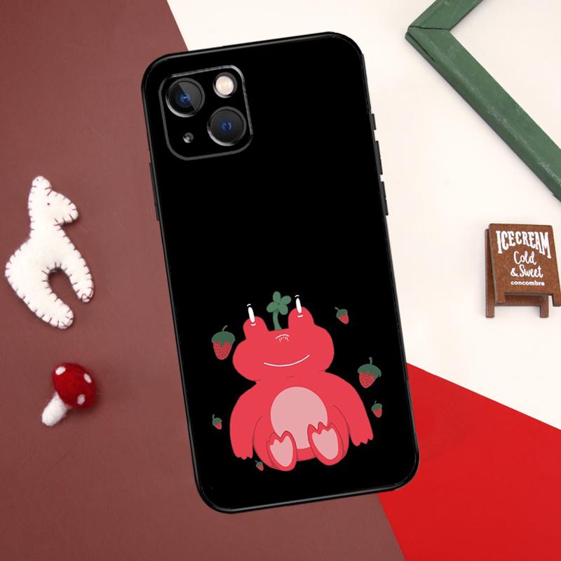Чехол Cottagecore Fruit Strawberry Frog для iPhone X XR XS Max 12 13 Mini 7 8 Plus SE 2020 11 12 13 14 15 Pro Max задняя крышка
