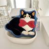 Soft Toilet Handkerchief Cute Cat Washcloth Cartoon Hand Towel  Kitchen