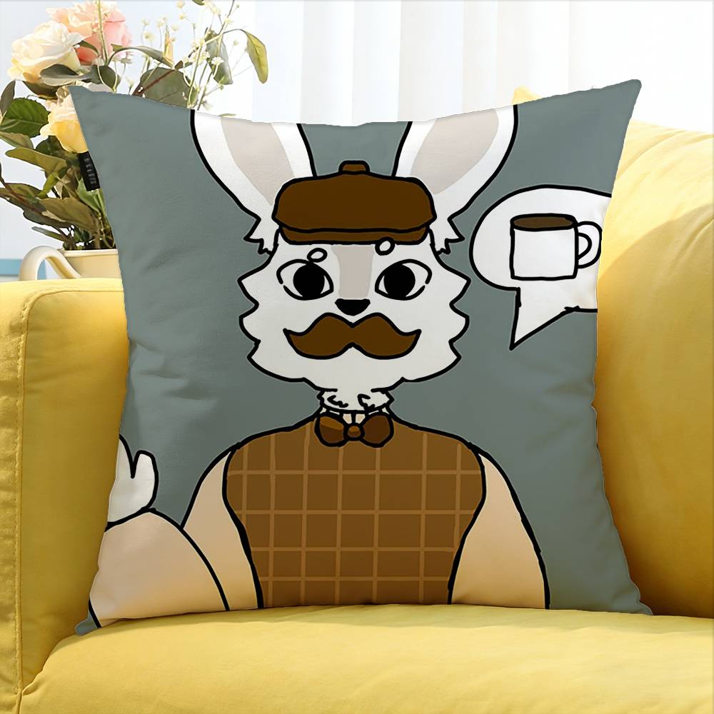 Game Animal Hospital Barney Various Sizes Square Pillow Case For Car Home Bedchamber Decor