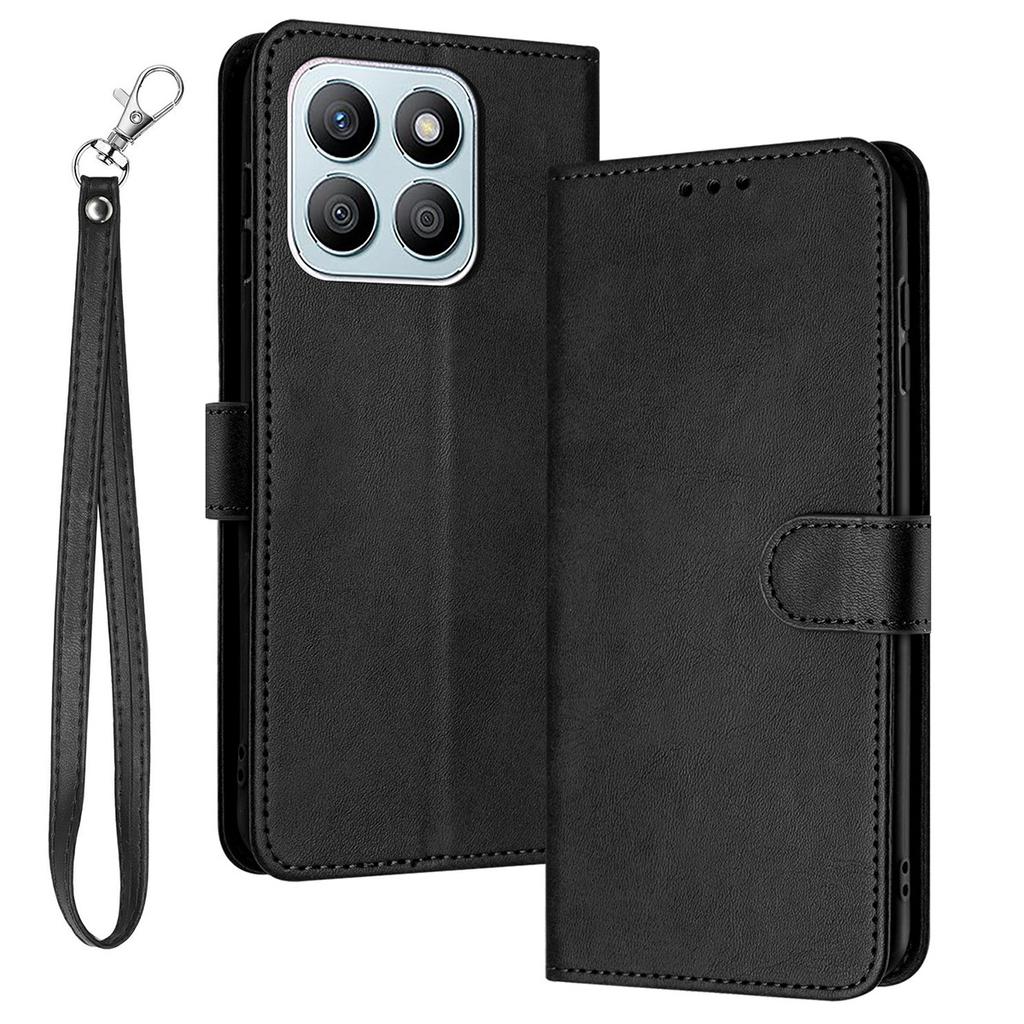 Для Honor X8c 4G Чехол Книжка Подставка PU Кожа Кошелек Чехол для Телефона Текстура Теленка