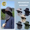 Caps Mask Set Fisherman Hat Sunscreen Sun Hat Durable Bucket Hat  Outdoor