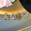 Handmade Rhinestone Alloy Jewelry: Butterfly, Flower, Rabbit, Bear Buttons & Pendants for Shoes and Bags