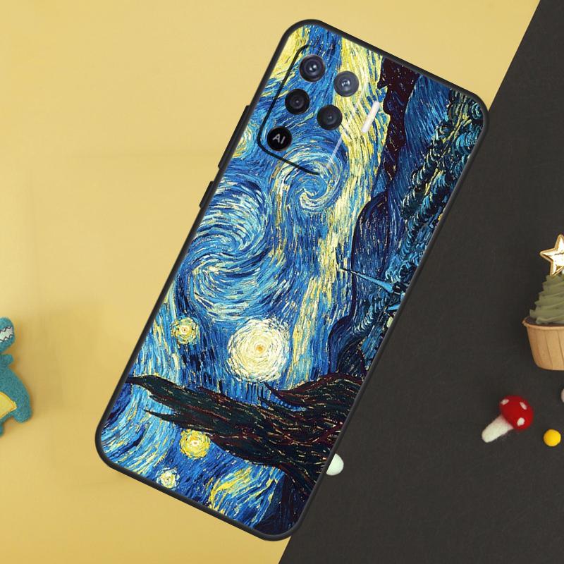 Ван Гог Художественная Масляная Живопись Для OPPO A79 A58 A78 A98 A53S A57S A54S A74 A94 A17 A77 A5 A9 A96 A76 A16 A52 A72 A15 Чехол