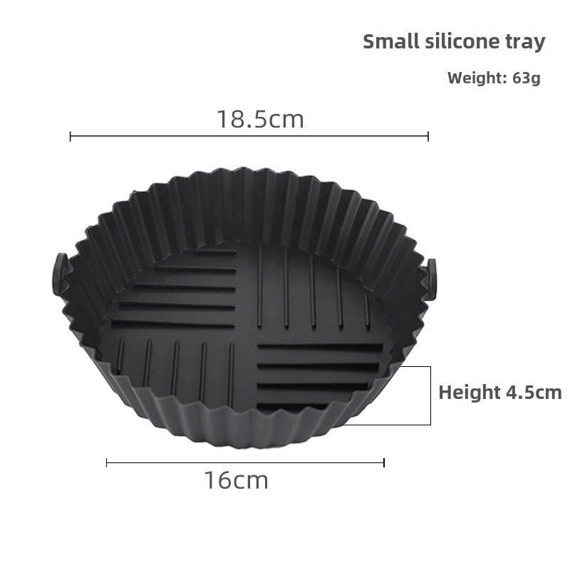 Круглый противень для фритюрницы из разноцветного пищевого силикона, совместимый с различными фритюрницами QT