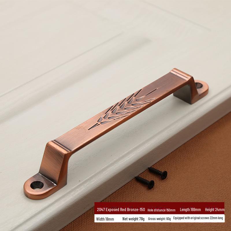 Classical European Antique Zinc Alloy Exposed Handle for Cabinet and Sliding Doors