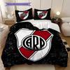 River Plate logo Pattern Bedding Quilt Set Quilt Cover Pillowcase Home Decoration Birthday Gift (1 * duvet cover + 2 * pillowcase, without core)