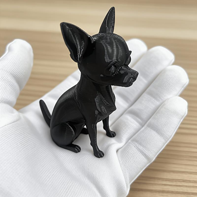 Пластиковая фигурка собаки Гиги с большими ушами, напечатанная на 3D-принтере, Богемный книжный орнамент на тему дружбы, Милый коллекционный компаньон для Хэллоуина