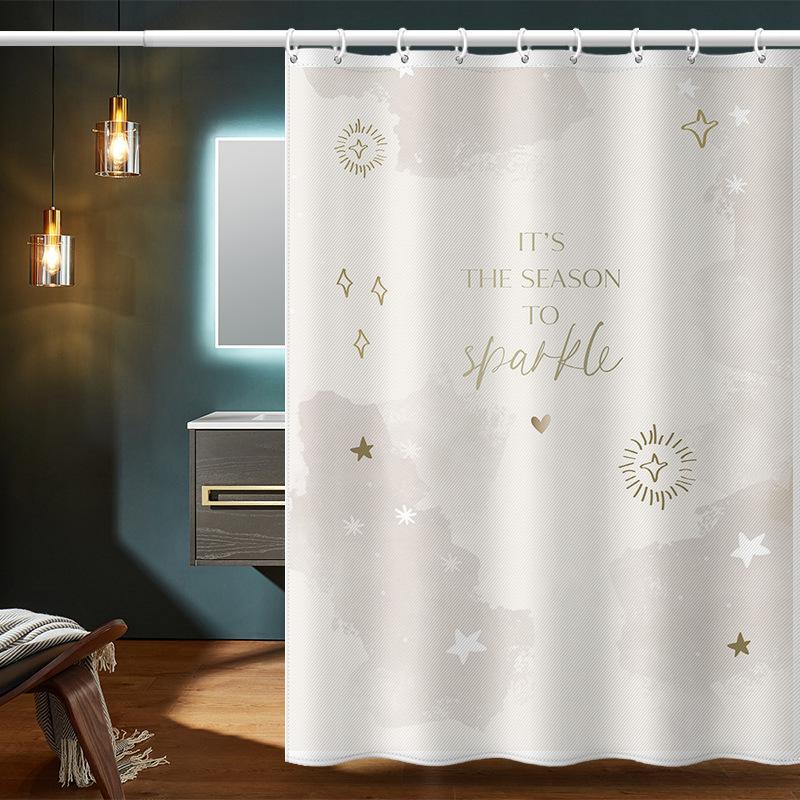 Утолщенная водонепроницаемая занавеска для ванной комнаты, устойчивая к плесени, занавеска для душа, занавеска для душевой перегородки, занавеска для душа, занавеска для ванной комнаты, бесплатная перфорация