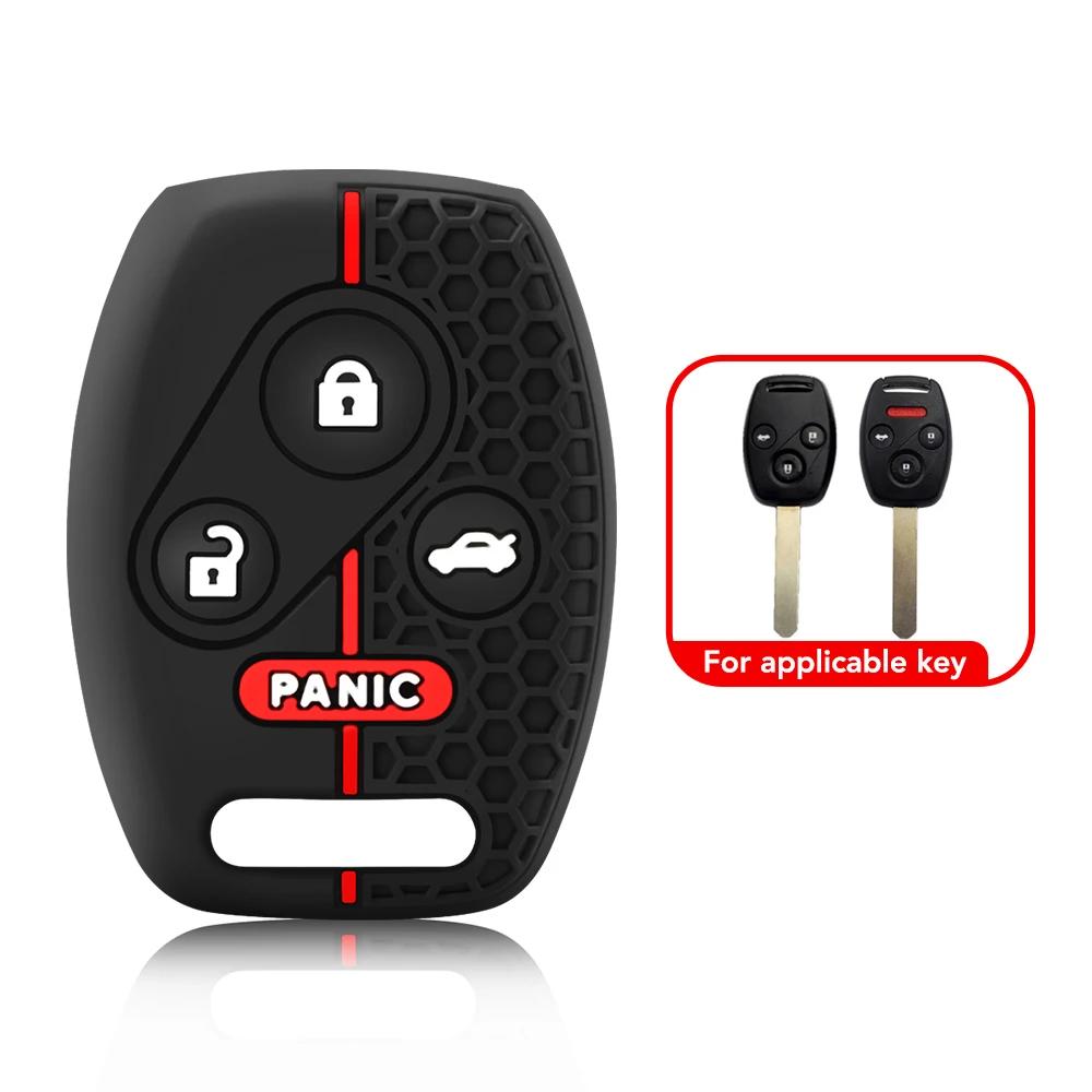 Автомобильный чехол для ключей силиконовый чехол для Honda Accord CRV Civic Pilot Insight Ridgeline