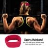 Unisex Sports Elastic Breathable Soft Warm Sweat Absorbing Hairband Head Wear (Red Rose)