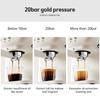 Espresso Coffee Machine 20 Bar Stainless Steel Espresso Maker with Milk Frother Steam Wand 2 In 1 1050W Semi-Automatic Cappuccino Latte Machine