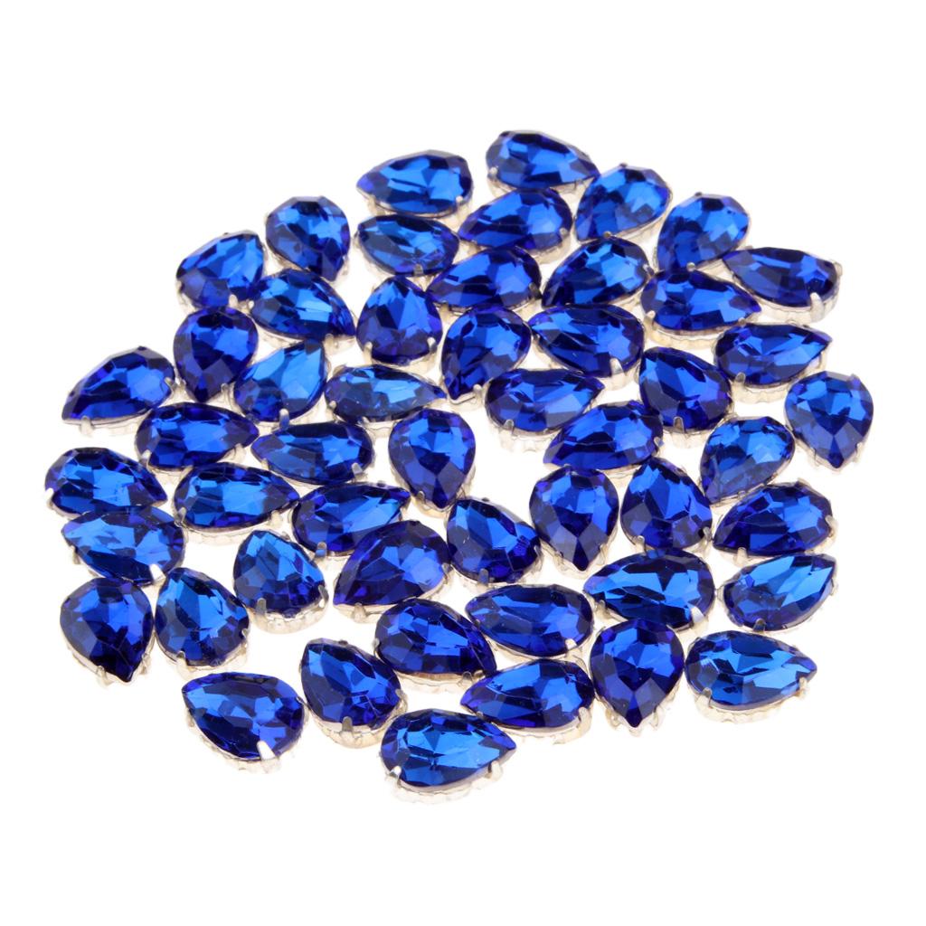 50 шт. хрустальные бусины украшения DIY шитье ремесла сапфир