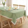 Скатерть в горошек, хлопковая клетчатая скатерть, кружевная кисточка, прямоугольная ткань для обеденного стола, пылезащитный чехол