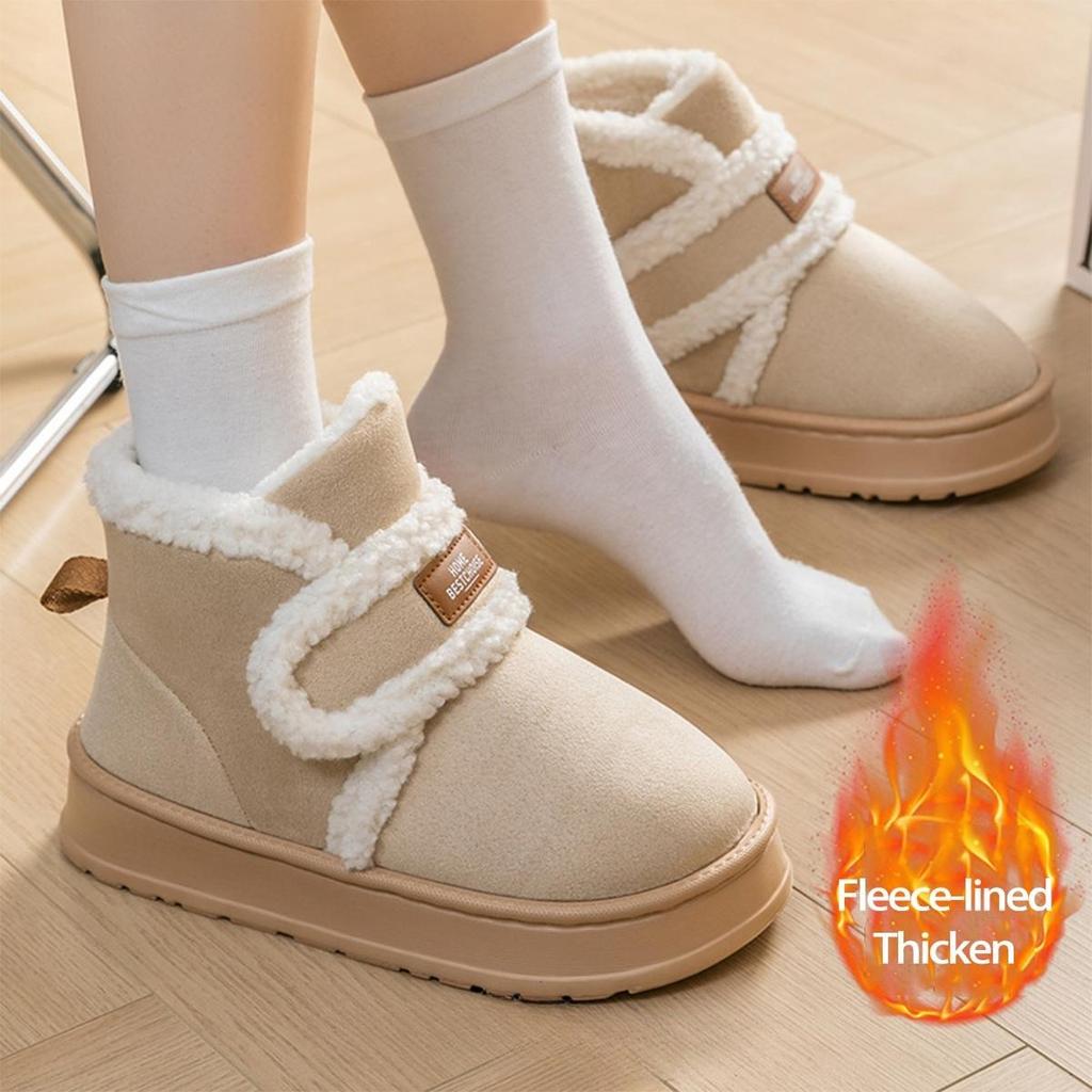 Women's Winter Snow Boots with Thickened Lining for Non-Slip, Warmth and Comfortable Shoes