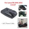 Car Dash Cam Dvr With 1080P 170° Camera With Wifi For Lexus Rx 2016-22