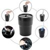 1Pc New Multifunctional Car Mini Trash Bin Cup Holder Car Trash Can Auto Holder Cap Mounts Black Plastic Interior Accessories