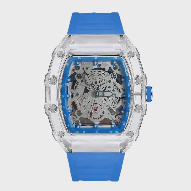 Ричард Серия: Кварцевые часы унисекс со светящимися стрелками и прозрачным корпусом