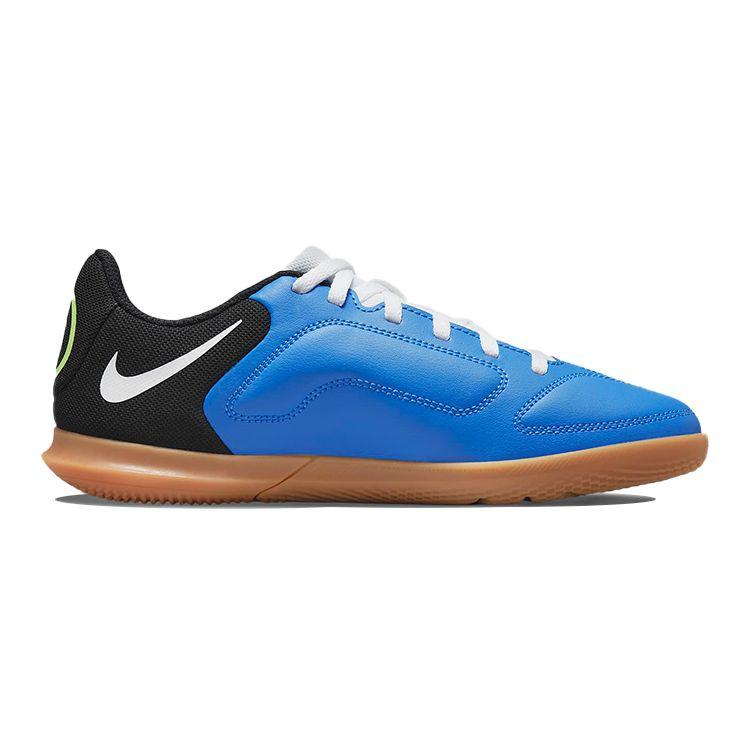 Nike Tiempo Legend 9 Club IC GS Light Photo Blue Lime Glow Kids Sneakers Gum-Medium-Brown Black DA1332-403