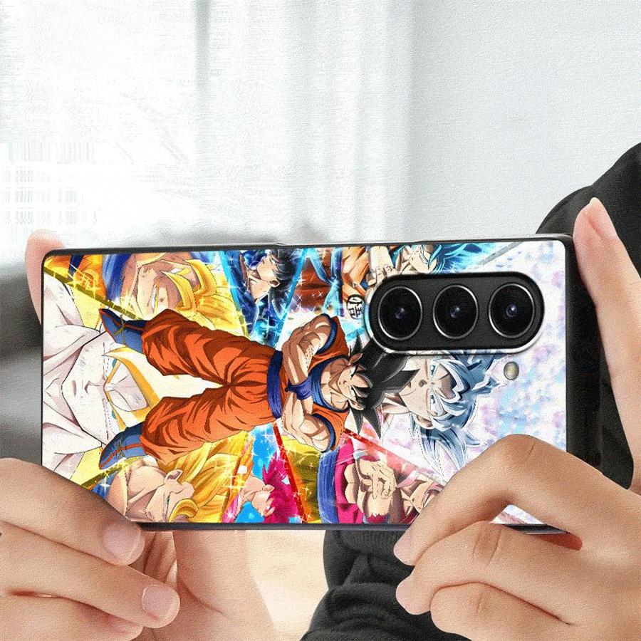 Чехол Dragon Ball Красивый Гоку для Samsung Galaxy ZFold4 Z Fold 7 6 5 4 3 ZFold3 ZFold5 ZFold6 ZFold7 Задняя крышка телефона