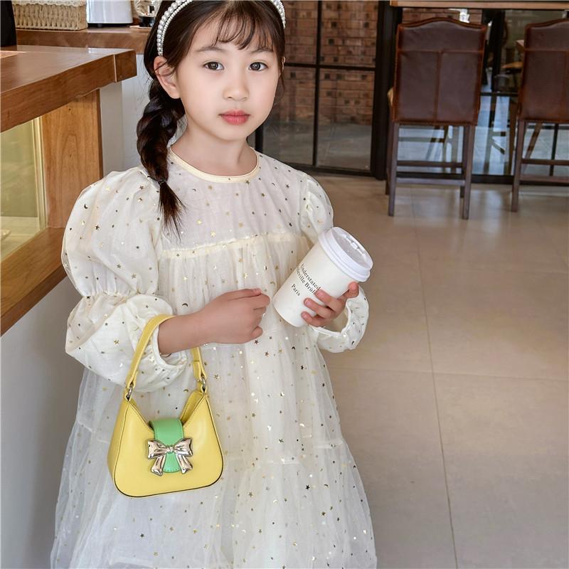 Adorable Bow-knot Children's Crossbody Bag Trendy Mini Handbag For Kids In Various Colors