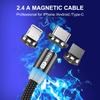 3 в 1 светодиодный магнитный кабель для быстрой зарядки USB Type C кабель магнитное зарядное устройство USB C зарядка Micro USB провод для мобильного телефона xiaomi шнур