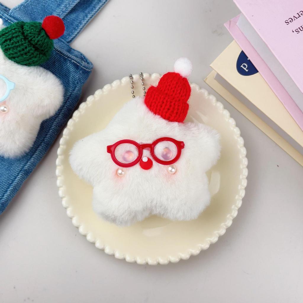 Звезда Пищалка Подвеска: Милый плюшевый брелок-подвеска, Идеально подходит для подарков и промо-акций на уличных прилавках