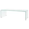  Coffee Table, Tempered Glass 98x45x30 Cm