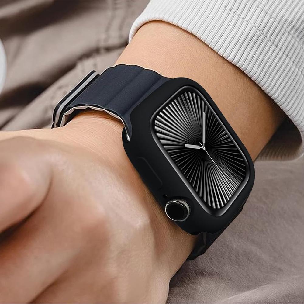 Чехол для Apple Watch 10 11 46 мм 42 мм Аксессуары Ударопрочный Защитный Мягкий Силиконовый Бампер Оболочка Чехол iwatch Серии Защита