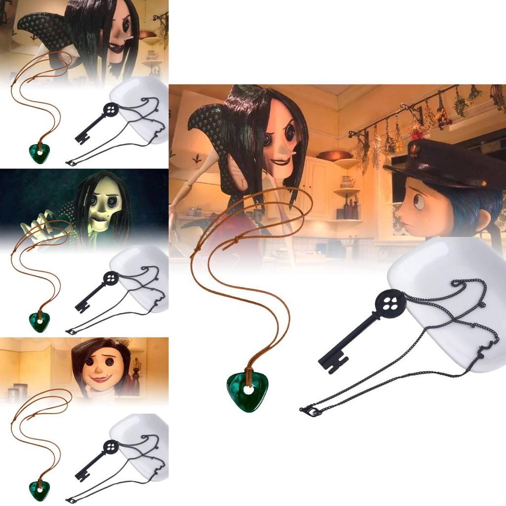 Unique Handmade Cartoon Character Necklace With Heart-shaped Pendant For Anime Lovers