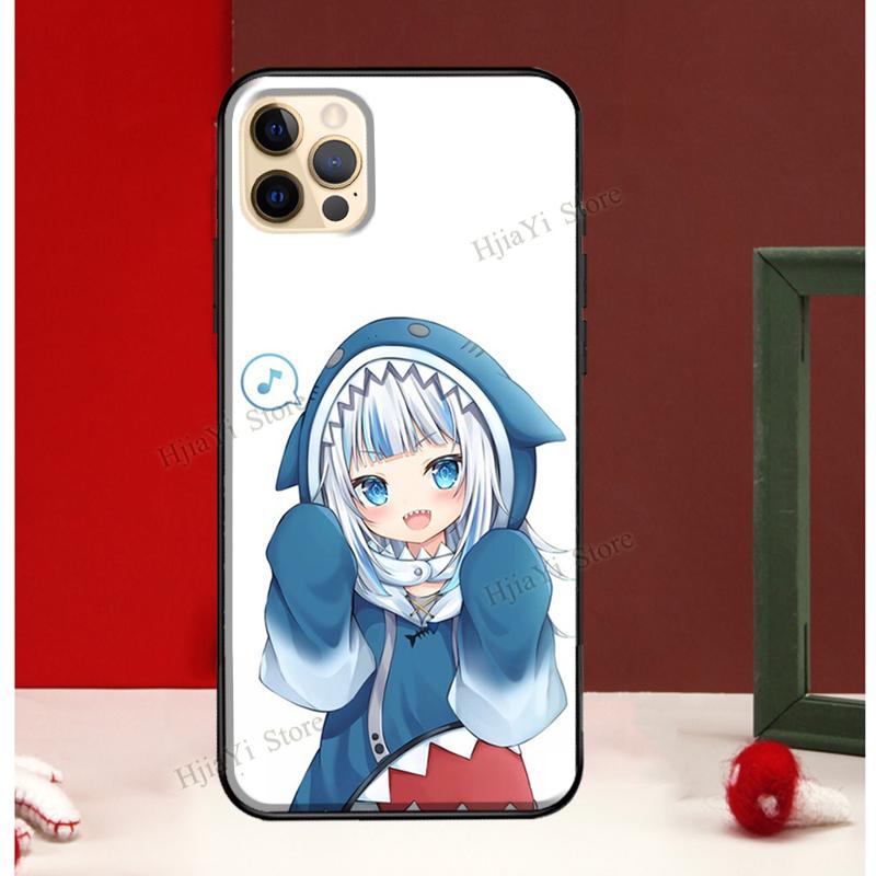 Gawr Gura Hololive аниме для iPhone 13 Pro Max 12 Mini 7 8 Plus чехол для телефона iPhone 11 Pro Max XS XR X SE2 чехол