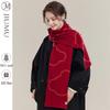 JIUMU Women's Winter Knit Wool Scarf