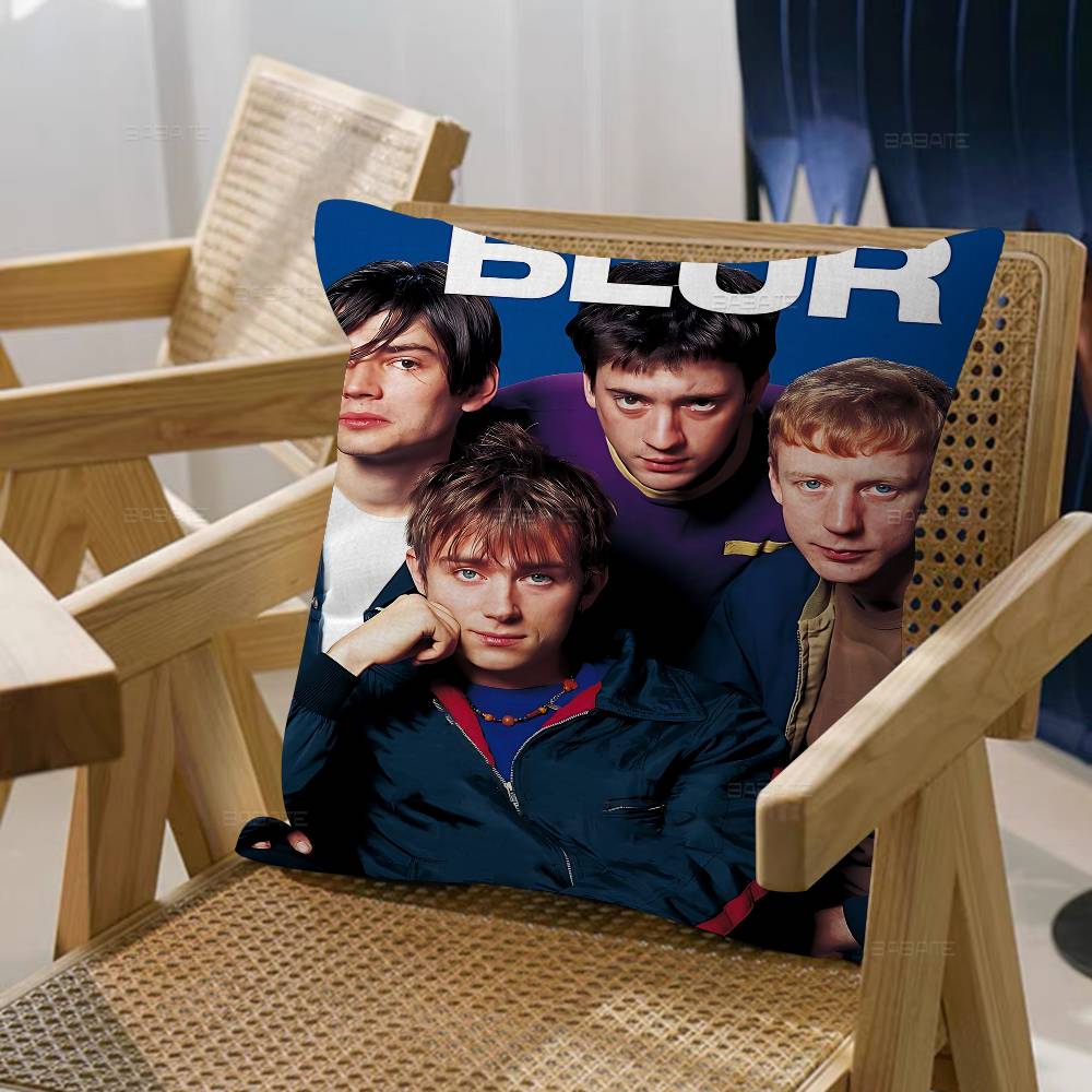 B-Blur Рок-н-ролл Группа Чехол на Подушку Наволочка Декор Наволочка Печатный Чехол на Подушку Для Дивана