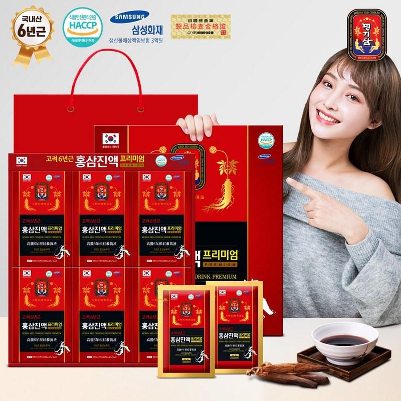 Экстракт красного женьшеня премиум-класса Myeonggi Ginseng Koryo 6-летней выдержки 5 шт., 350 мл, 6 шт.