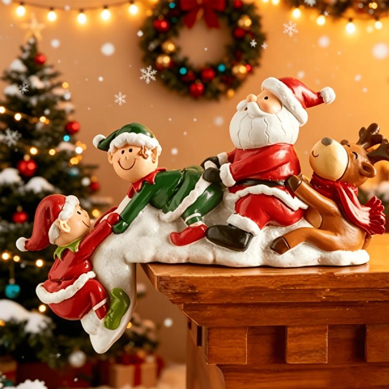 1 шт. Рождественский смоляной орнамент-олень/Милый помощник Рождественская миниатюра/Декор для дома и поделок