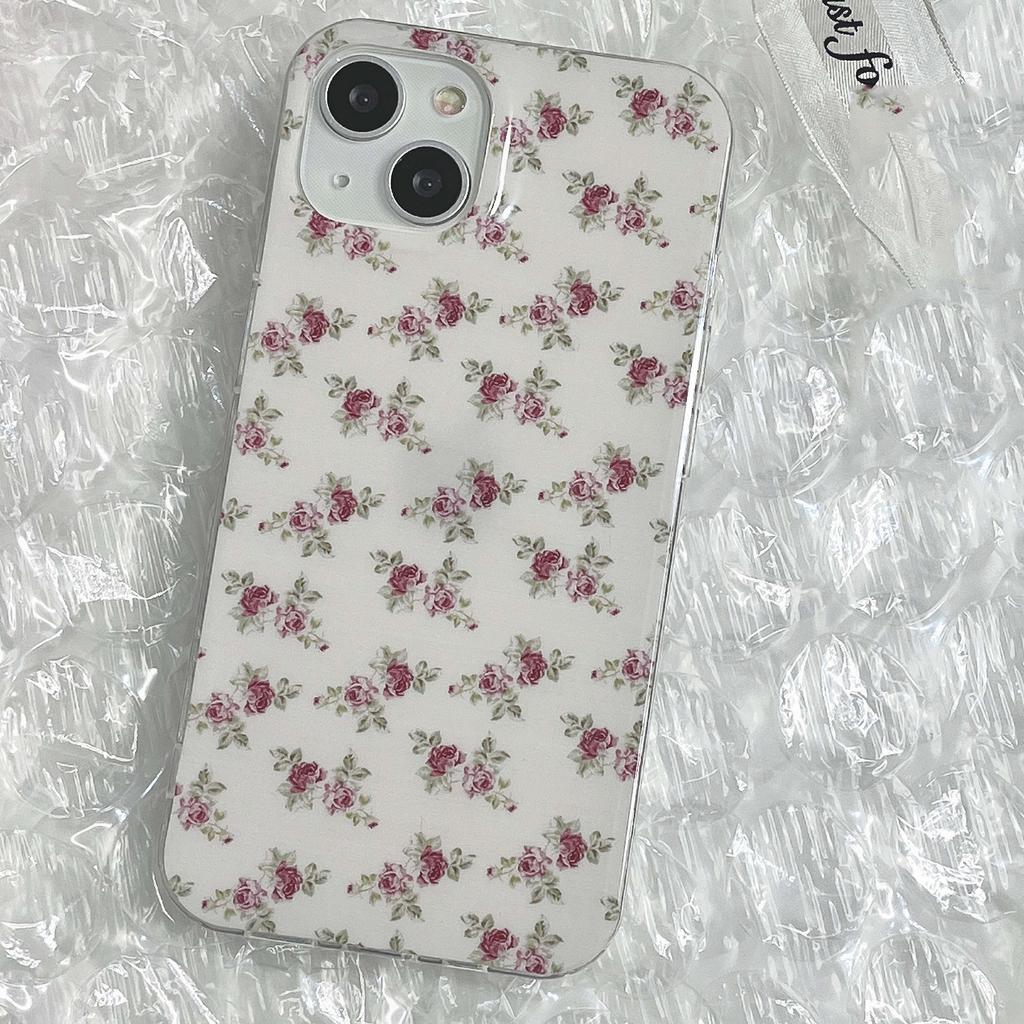 Imd Rose Flower Ins Защитный чехол для Iphone 11 13 Promax 14 Pro Max 12promax Мягкий силиконовый чехол для телефона Милая задняя крышка Капа