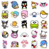 25/50 шт. Sanrio Hello Kitty My Melody Kuromi Cinnamoroll смешанные милые наклейки с героями мультфильмов для ноутбука, скейтборда, багажа, холодильника, ноутбука
