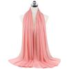 Muslim Chiffon Hijab Scarf Women Long Solid Color Head Wrap For Women Hijabs Scarves Ladies Muslim Veil Jersey Hijabs 180*70cm