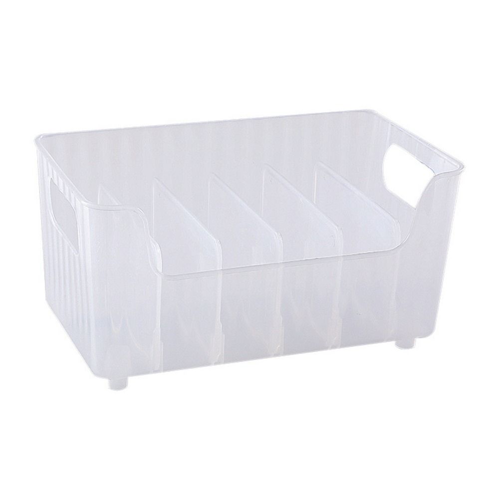 Clear Plastic Seasoning Packet Organizer Removable Dividers Spice Storage Box Snack Storage
