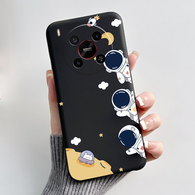 Милый Мультяшный Чехол Для ZTE Blade V70 MAX / ZTE Nubia V70 Max Печатный Корпус Защитная Крышка Мягкий Силикон Черный Корпус