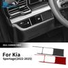Настоящая мягкая карбоновая наклейка для Kia Sportage NQ5 2022 2023 2024 2025 LHD RHD Автомобильные аксессуары, отделка рамки переключателя фар