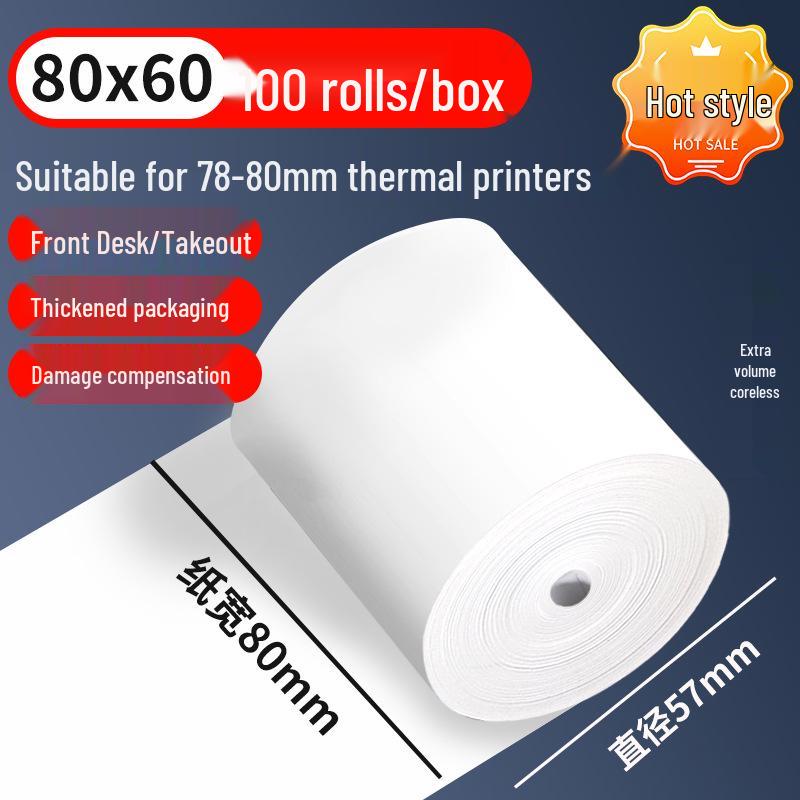 Mornsun Thermal Cash Register Paper: 57x50, 80x80, 80x60x50 – Suitable for Meow Meow Machine.